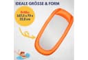 Best Sporting Wasserhängematte Mesh Mat - Aufblasbare Luftmatratze Orange-Weiß Bild 3