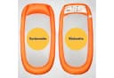 Best Sporting Wasserhängematte Mesh Mat - Aufblasbare Luftmatratze Orange-Weiß Bild 4
