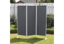 Leco Paravent 3-teilig Anthrazit Sichtschutz Stellwand Garten Bild 1