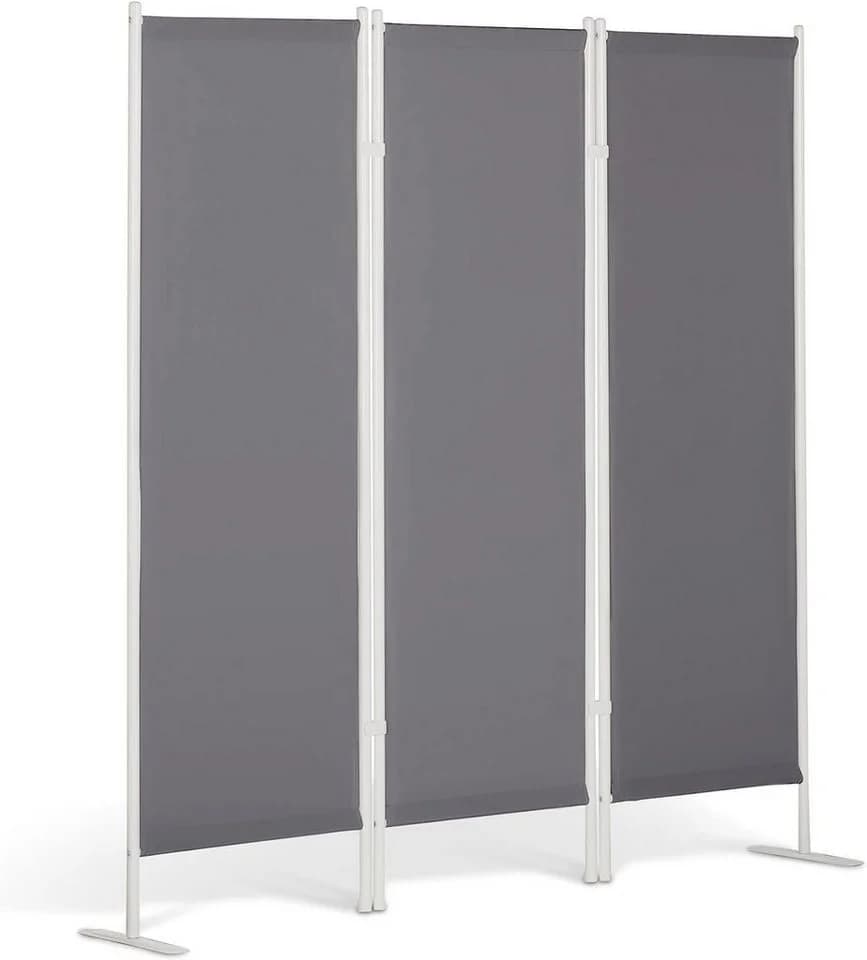 Leco Paravent 3-teilig Anthrazit Sichtschutz Stellwand Garten - Bild 3