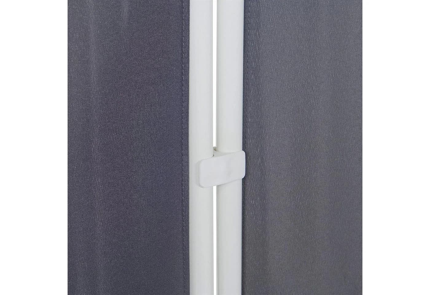 Leco Paravent 3-teilig Anthrazit Sichtschutz Stellwand Garten - Bild 5