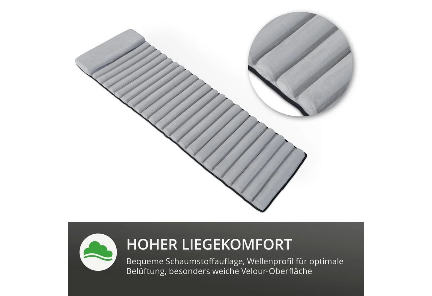 Leco Auflagekissen Kissenauflage grau für LECO Schaukelstuhl - Bild 3