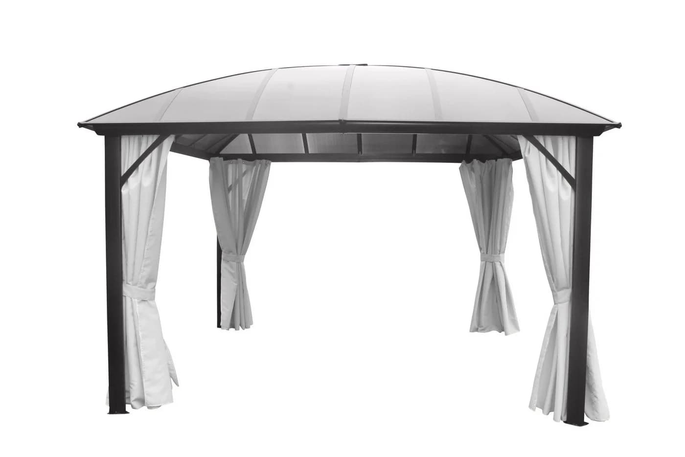 LECO Ersatzdach-Set grau-transparent für Kuppeldachpavillon 3,65x3,65 m - Bild 3