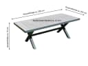 Leco Gartentisch Tisch Manhattan XXL - Anthrazit Bild 1