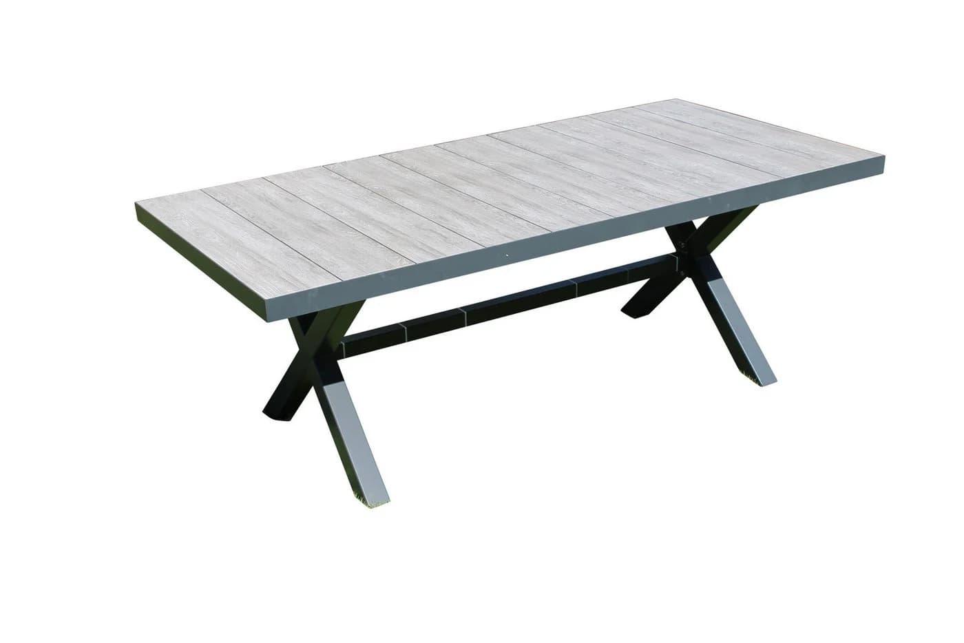 Leco Gartentisch Tisch Manhattan XXL - Anthrazit - Bild 2