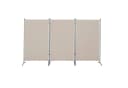 Leco Stellwand 3-teilig Beige Polyester Stahl Kunststoff Bild 1