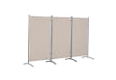Leco Stellwand 3-teilig Beige Polyester Stahl Kunststoff Bild 3