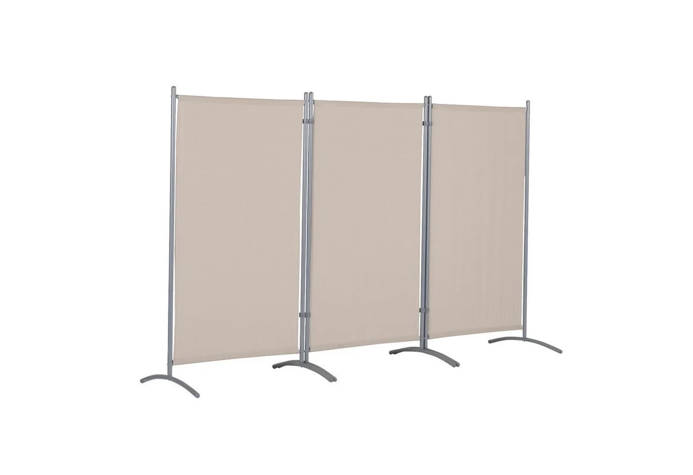 Leco Stellwand 3-teilig Beige Polyester Stahl Kunststoff - Bild 3