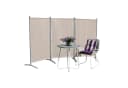Leco Stellwand 3-teilig Beige Polyester Stahl Kunststoff Bild 4