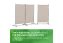 Leco Stellwand 3-teilig Beige Polyester Stahl Kunststoff Bild 5