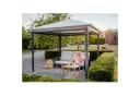 Leco Pavillon Lina mit 4 Seitenrollos & LED-Beleuchtung Grau Bild 1
