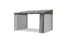 LECO Terrassenüberdachung Melanie 3x4m Anthrazit mit Seitenteilen Bild 3
