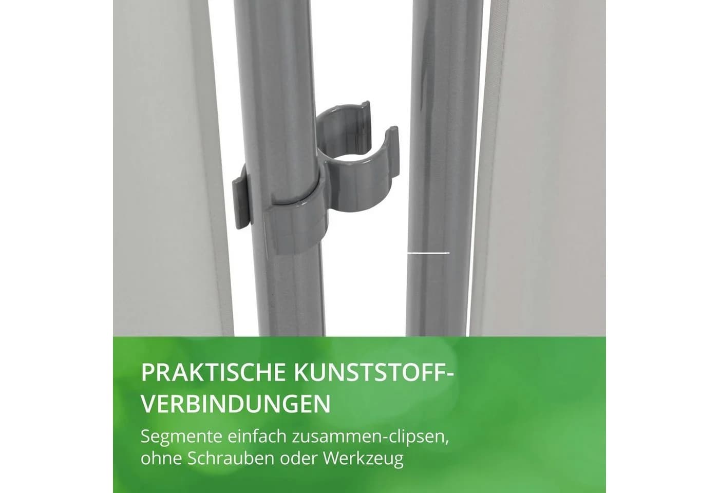 Leco Stellwand Hellgrau Polyester Stahl Kunststoff - Bild 4