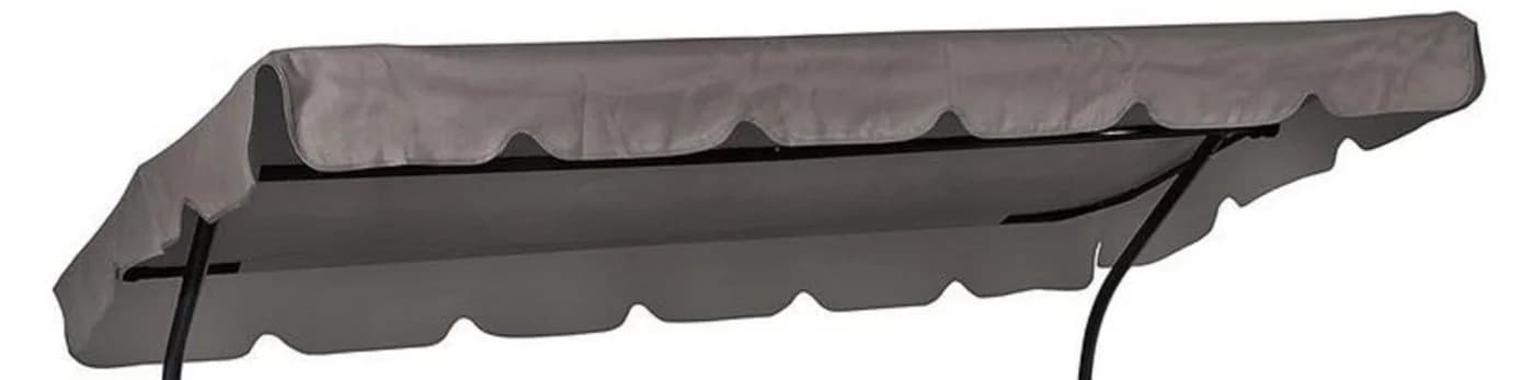 Leco Hollywoodschaukelersatzdach Anthrazit Polyester - Bild 2