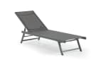 Leco Gartenliege ELINA 5-fach verstellbar Anthrazit Aluminium Bild 1