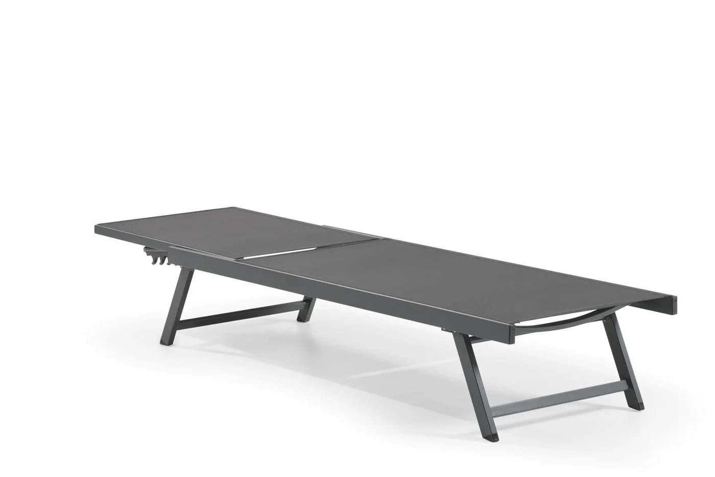 Leco Gartenliege ELINA 5-fach verstellbar Anthrazit Aluminium - Bild 3