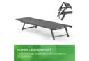 Leco Gartenliege ELINA 5-fach verstellbar Anthrazit Aluminium Bild 4