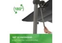 Leco Standmarkise Waved Faltbares Sonnendach Anthrazit Bild 3