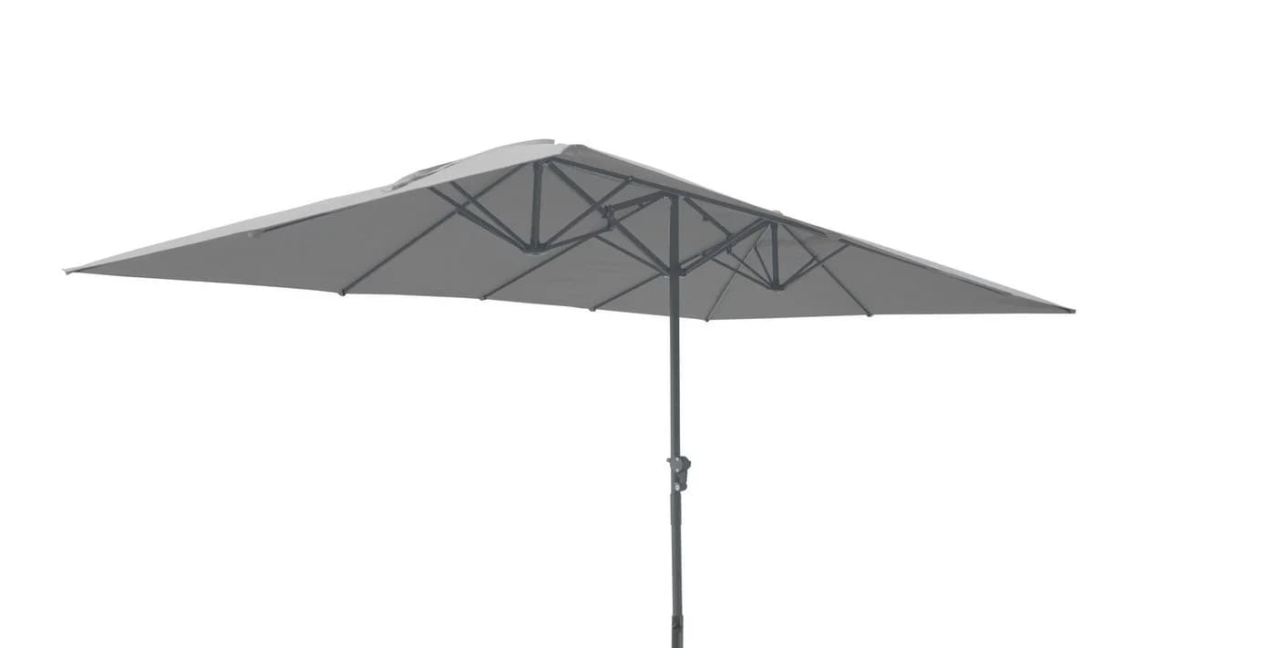 Leco Rechteckschirm Sonnenschirm Lichtgrau 460x270 cm - Bild 3