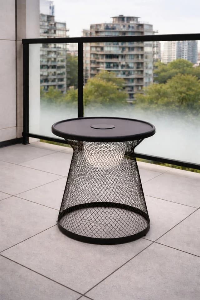 Leco Solarleuchte LUNA Beistelltisch LED warmweiß anthrazit - Bild 2