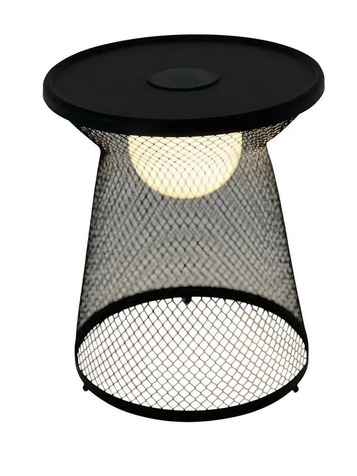 Leco Solarleuchte LUNA Beistelltisch LED warmweiß anthrazit - Bild 4