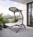 Leco Dream Chair 2.0 Hängeliege mit Sonnendach und Auflage Anthrazit Bild 1