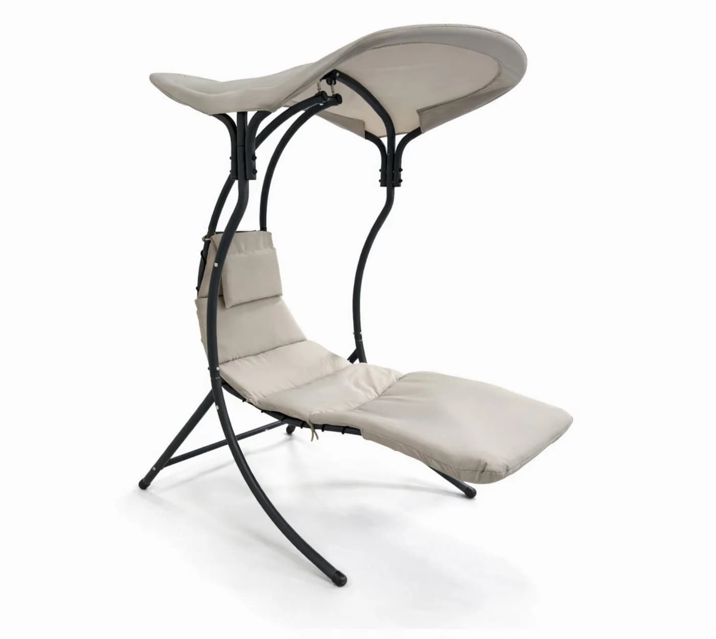 Leco Dream Chair 2.0 Hängeliege mit Sonnendach und Auflage Anthrazit - Bild 3