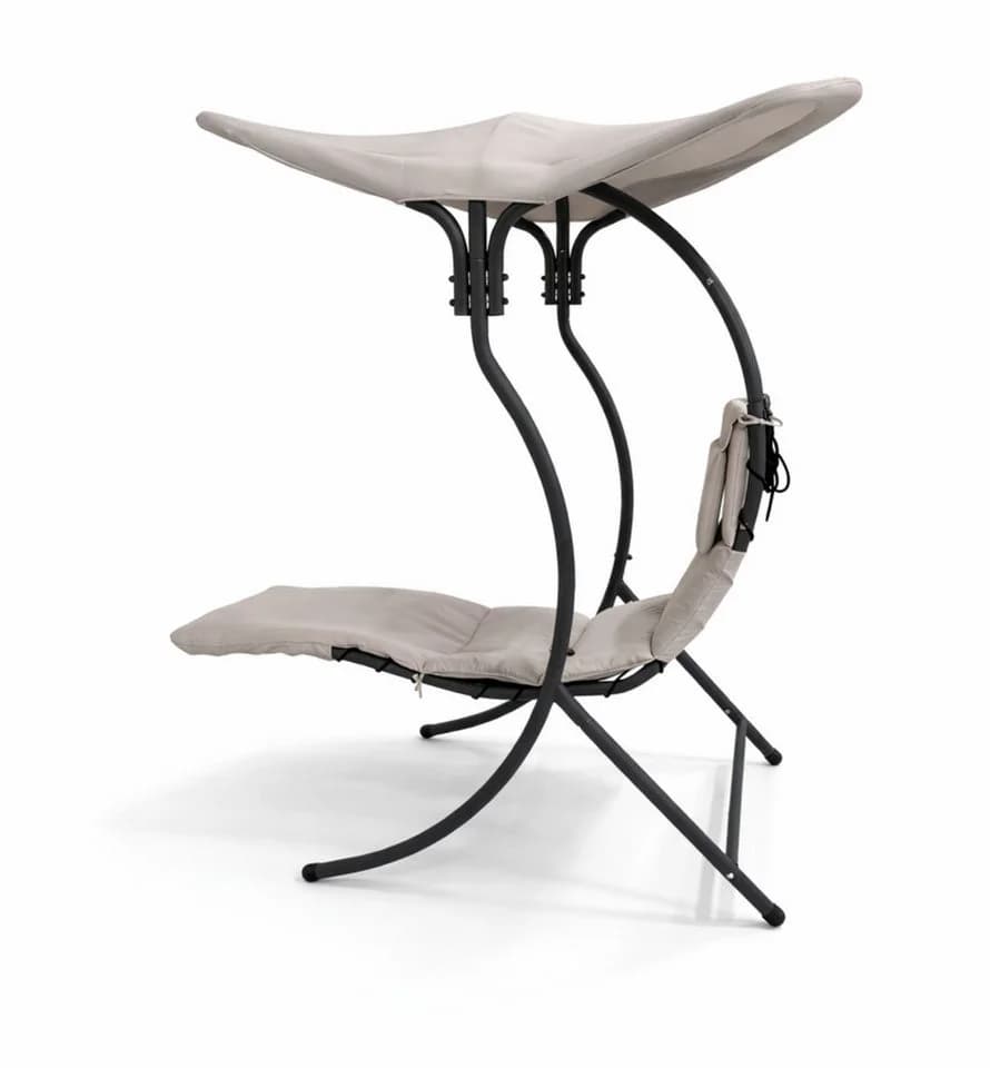 Leco Dream Chair 2.0 Hängeliege mit Sonnendach und Auflage Anthrazit - Bild 5