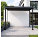 Stilvolle Pergola aus Stahl und Lamellen in Anthrazit Bild 2