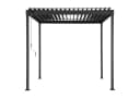 Stilvolle Pergola aus Stahl und Lamellen in Anthrazit Bild 3