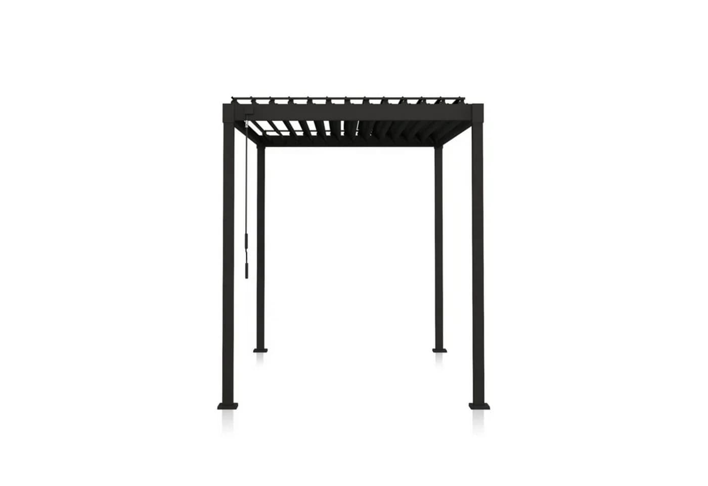 Stilvolle Pergola aus Stahl und Lamellen in Anthrazit - Bild 4