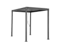 Stilvolle Pergola aus Stahl und Lamellen in Anthrazit Bild 5