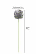finehomegarden Gartenstecker Allium purple Metall ArtFerro Bild 2