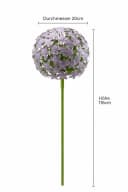 finehomegarden Gartenstecker Allium Purple Metall Bild 2