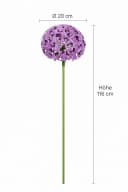 finehomegarden Gartenstecker Allium Metall dunkellila ArtFerro Bild 2