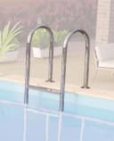 Achteckpool KARIBU PALMA Set D mit Sonnendeck und 2 Terrassen, Braun Bild 4