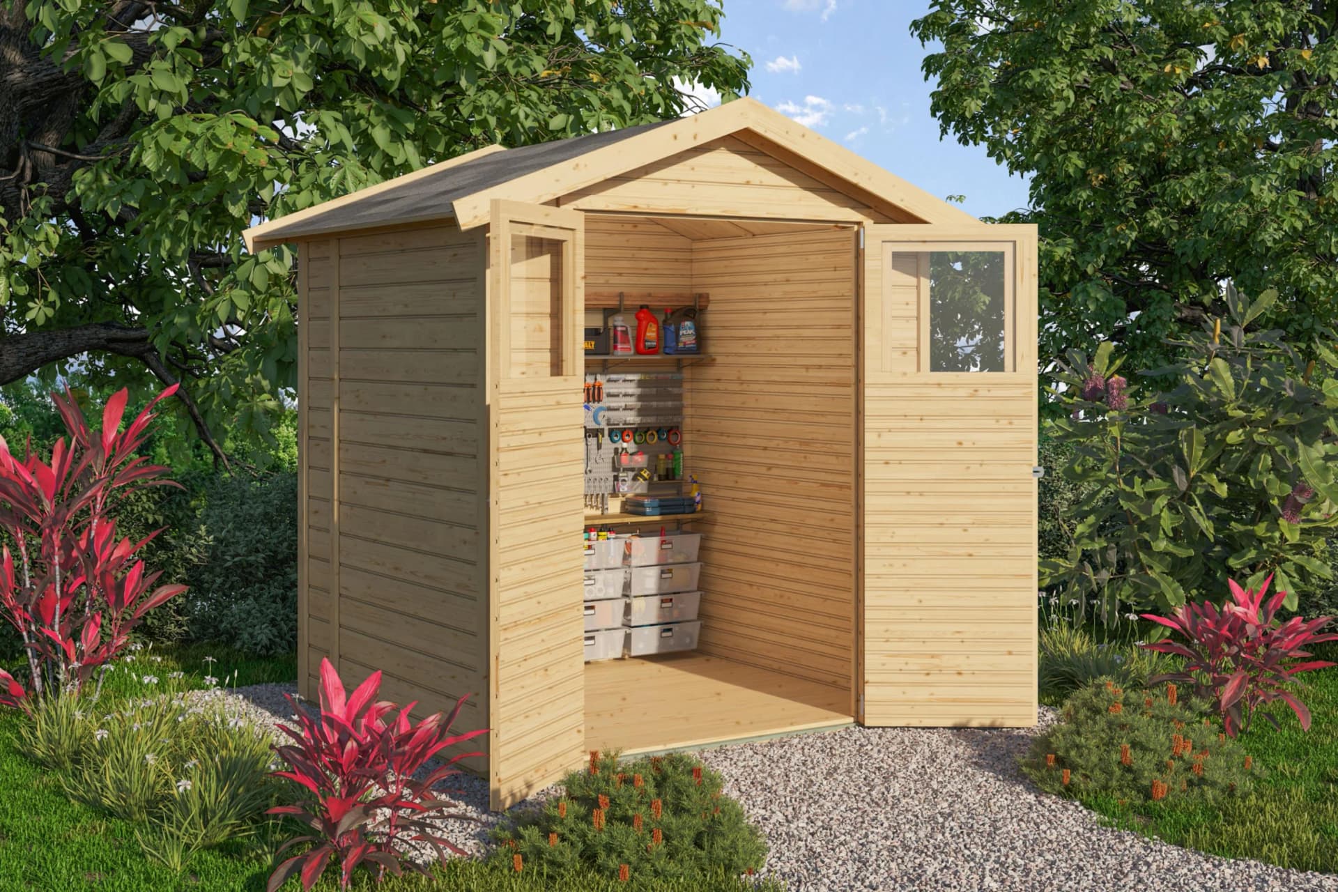 Gartenhaus KONIFERA Sylt 2 Massivholz