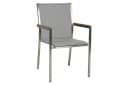 STERN Polaris Gartensessel Edelstahl Teakholz Stapelbar Beige Bild 2
