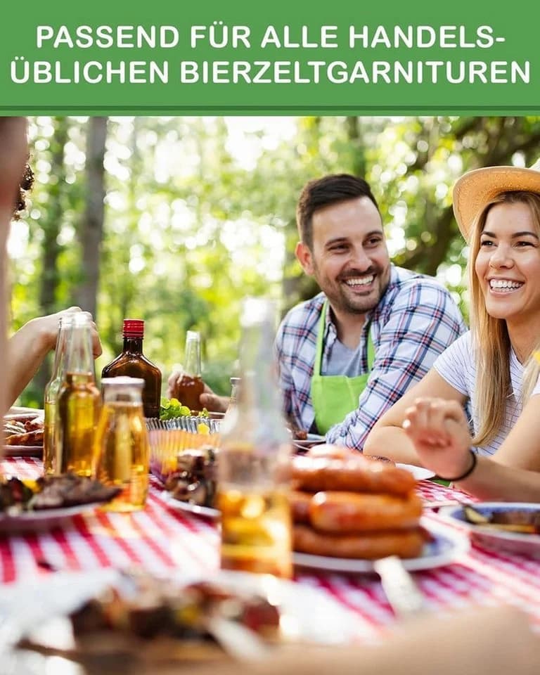 Waidmeister Bankauflage 3er Set Grün für Bierzeltgarnitur - Bild 3