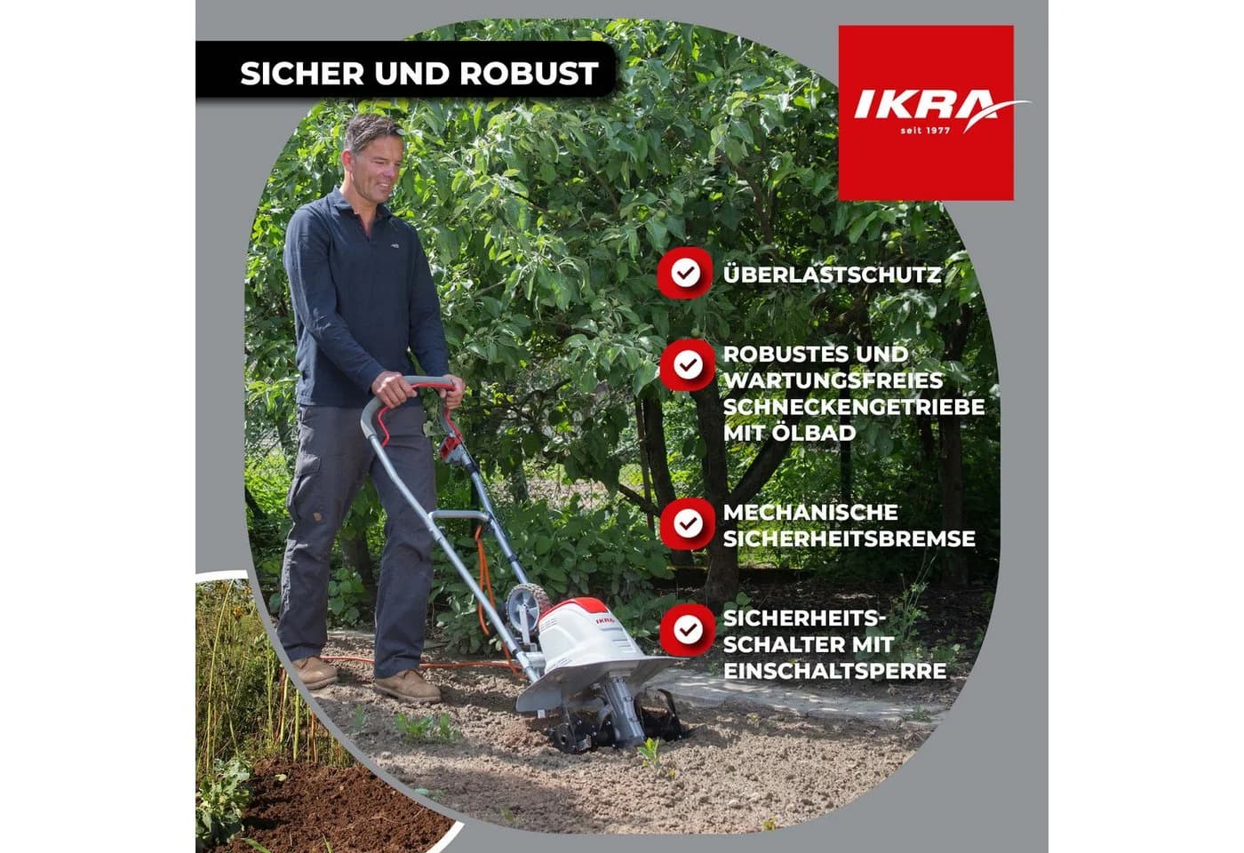 IKRA Elektromotorhacke FEM 1500, 45 cm Arbeitsbreite, 1500 W - Bild 4