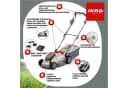 IKRA Akku-Rasenmäher ICM 2033 33 cm Schnittbreite 20V Akku Bild 1