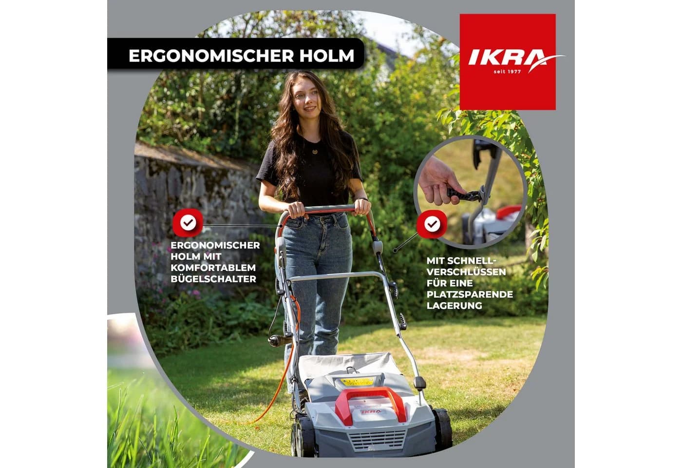 IKRA E-Vertikutierer IEVL 1838 (2in1) 1800 Watt Arbeitsbreite 38 cm - Bild 4