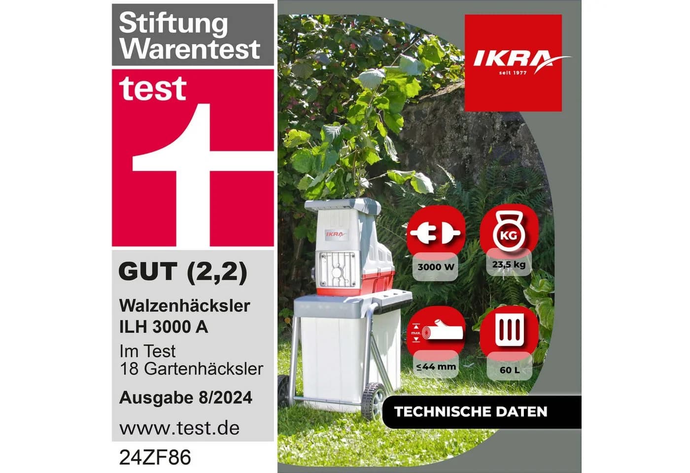 IKRA Walzenhäcksler ILH 3000A 4,4 cm max. Astdurchmesser - Bild 3