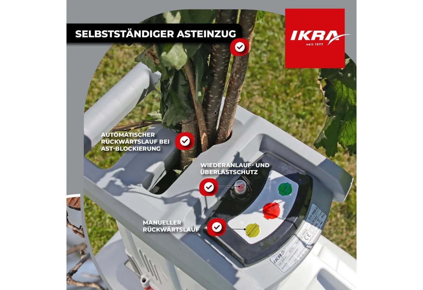IKRA Walzenhäcksler ILH 3000A 4,4 cm max. Astdurchmesser - Bild 4