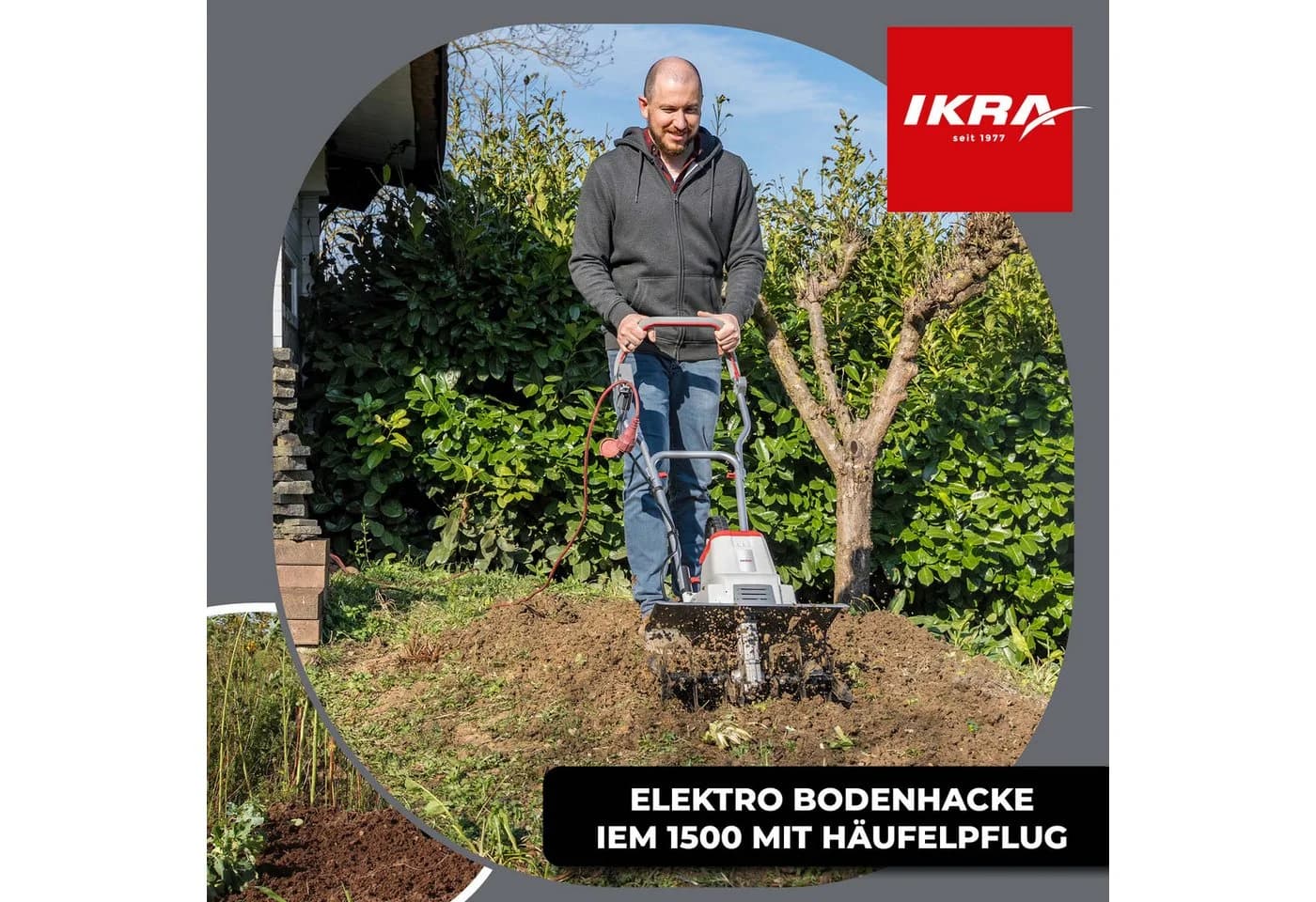 IKRA Elektromotorhacke IEM 1500 45 cm Arbeitsbreite