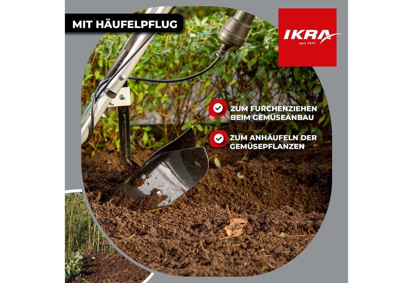 IKRA Elektromotorhacke IEM 1500 45 cm Arbeitsbreite - Bild 5