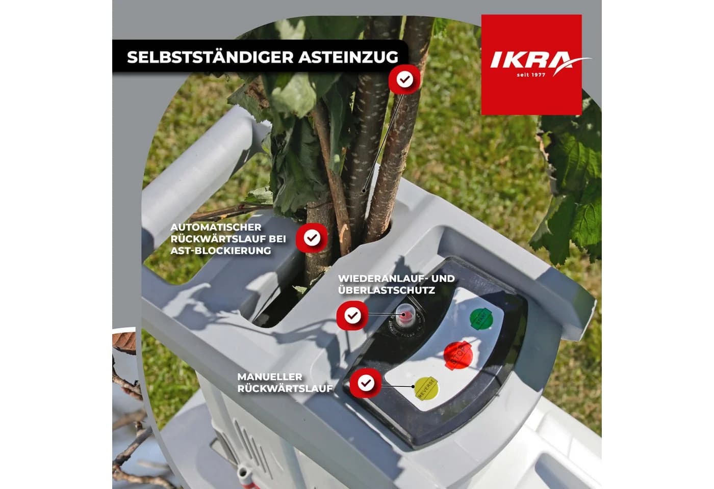 ikra GmbH Häcksler ILH 3200 Walzenhäcksler 3200W - Bild 3