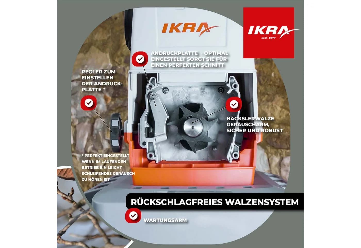 ikra GmbH Häcksler ILH 3200 Walzenhäcksler 3200W - Bild 4