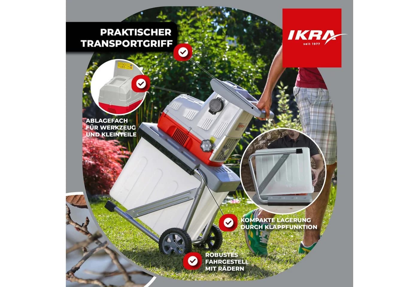 ikra GmbH Häcksler ILH 3200 Walzenhäcksler 3200W - Bild 5