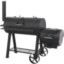 Tepro Smoker Milwaukee Schwarz mit Thermometer und Kaminabzug Bild 1
